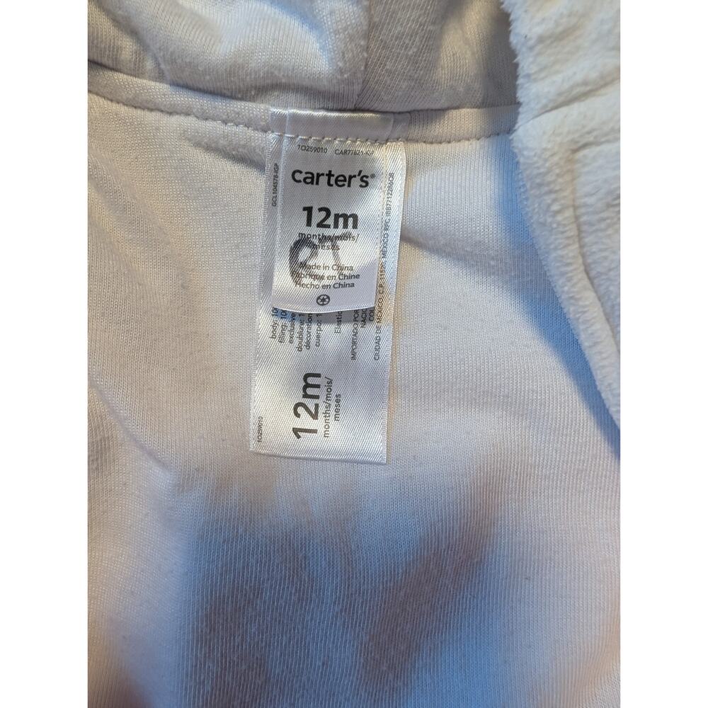 Carter's Baby Unicorn, Fleece Halloween Costume Vest Sleeveless White & Pink 12M - Picture 6 of 8